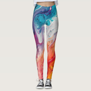 Abstract colorful Costume Leggings