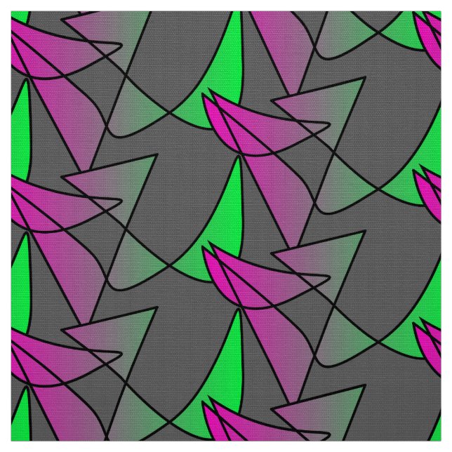 Abstract colorful fabric pattern Pink Green Neon (Swatch)