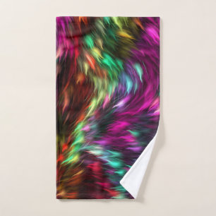 Abstract Colorful Fur Background-24605 Hand Towel