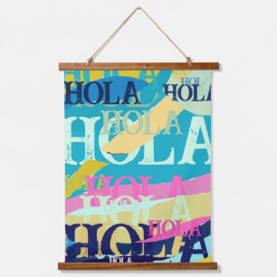 Abstract Colorful Hola Hanging Tapestry