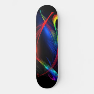 Abstract Colorful Lights  1 Skateboard