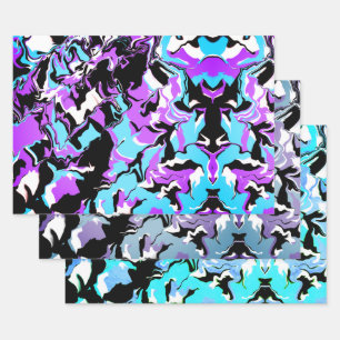 Abstract colorful Merge Wrapping Paper Sheet