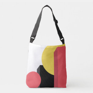Abstract, colorful, modern, simple, vibrant design crossbody bag