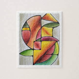 Abstract colorful puzzle
