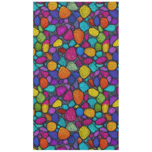 Abstract colorful rocks tablecloth