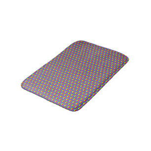 Abstract colorful shapes bath mat