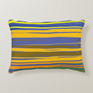 Abstract Colorful Stripes Pattern Decorative Cushion