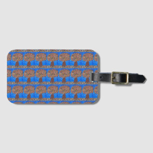 Abstract Colorful Tree  Luggage Tag