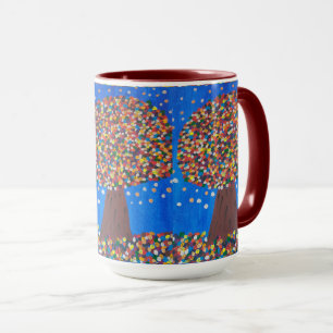 Abstract Colorful Tree  Mug