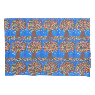 Abstract Colorful Tree  Pillowcase