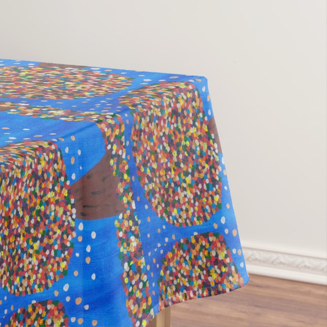 Abstract Colorful Tree  Tablecloth (In Situ)