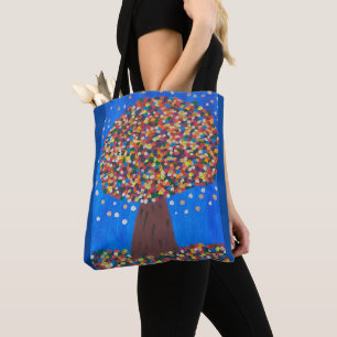 Abstract Colorful Tree Tote Bag