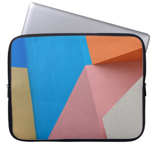 ABSTRACT COLORFUL URBAN WALL LAPTOP SLEEVE