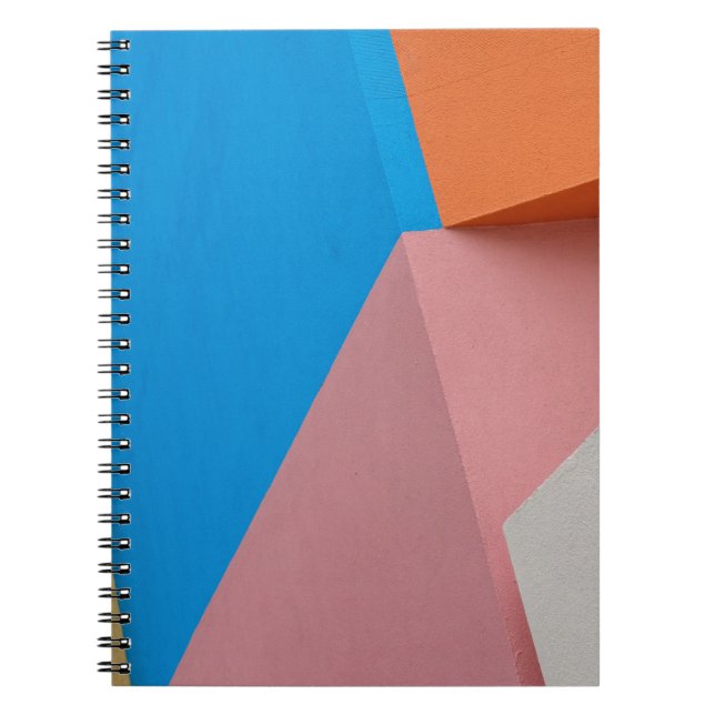 ABSTRACT COLORFUL URBAN WALL NOTEBOOK (Front)