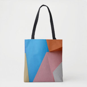 ABSTRACT COLORFUL URBAN WALL TOTE BAG