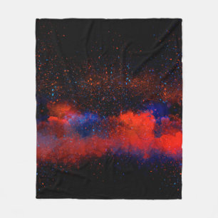 Abstract Colorful watercolor painting background, Fleece Blanket