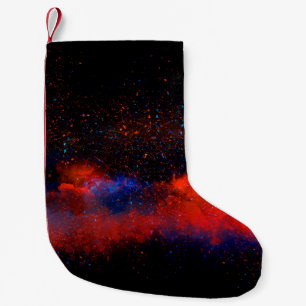 Abstract Colorful watercolor painting background, Small Christmas Stocking