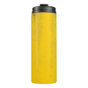 Abstract colorful yellow cement wall texture and b thermal tumbler