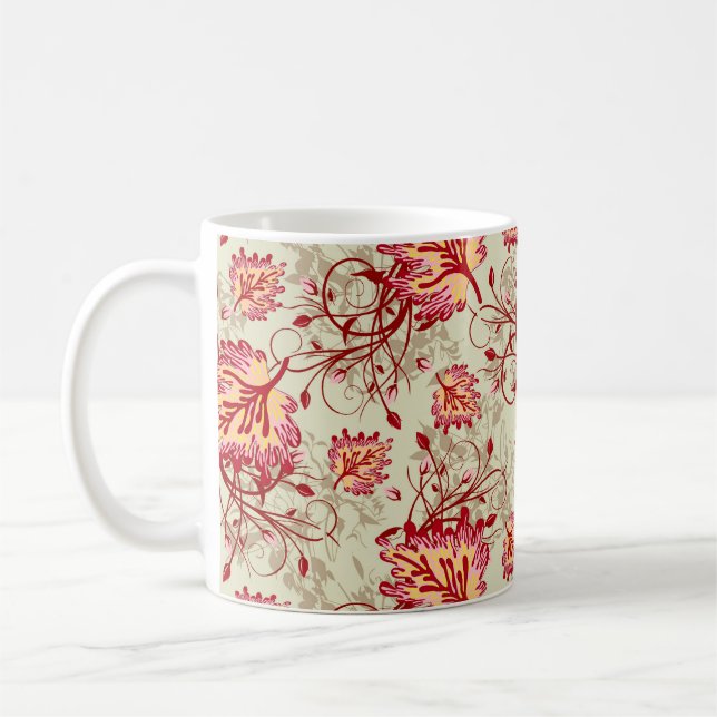 Abstract colorfull pattern With backgroundabstract Coffee Mug (Left)