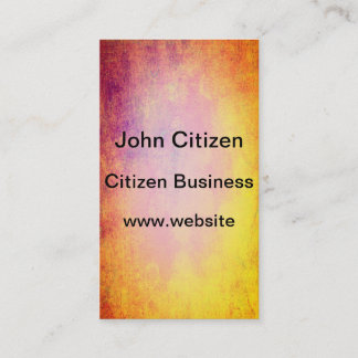 Abstract colors of summer sun business card