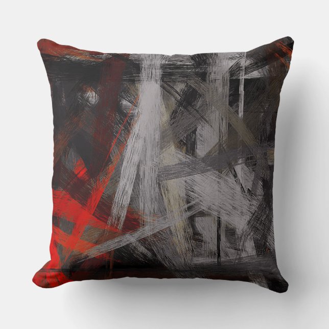 Abstract Colour Art #17 Cushion (Front)