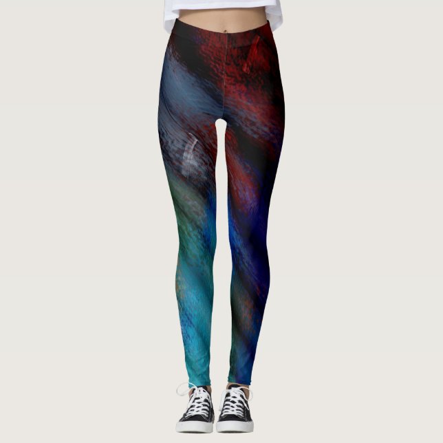Abstract Colour Art #43 Leggings (Front)