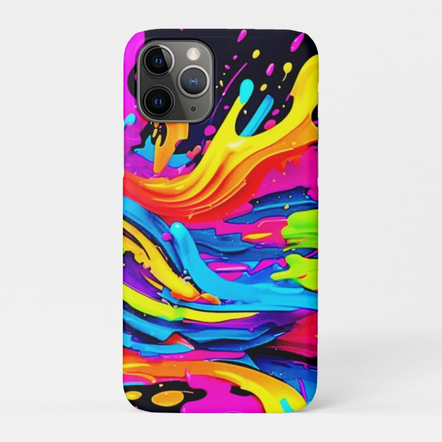 Abstract Colour Burst Art Case-Mate iPhone Case (Back)