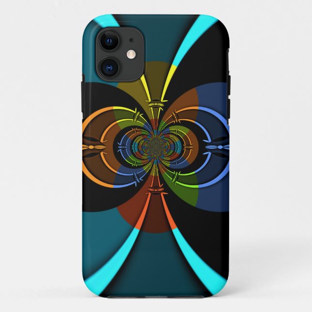 Abstract Colour Burst Art Print Case-Mate iPhone Case (Back)