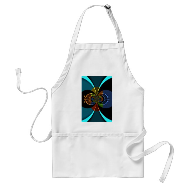 Abstract Colour Burst Art Print Standard Apron (Front)