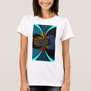 Abstract Colour Burst Art Print T-Shirt
