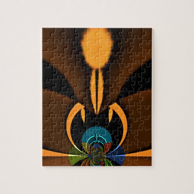 Abstract Colour Contrast Art Print Jigsaw Puzzle (Vertical)