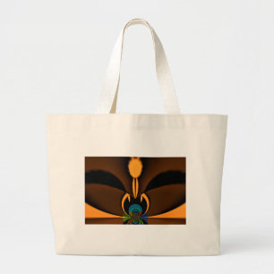 Abstract Colour Contrast Art Print Large Tote Bag