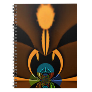 Abstract Colour Contrast Art Print Notebook