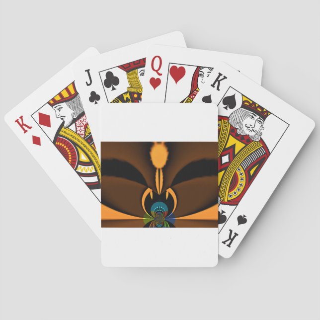 Abstract Colour Contrast Art Print Playing Cards (Back)