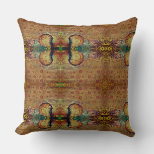Abstract Colour Design with a hint of Floral Cushion
