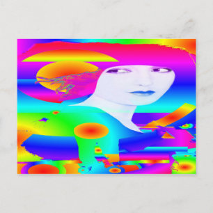 Abstract Colour Dream Postcard