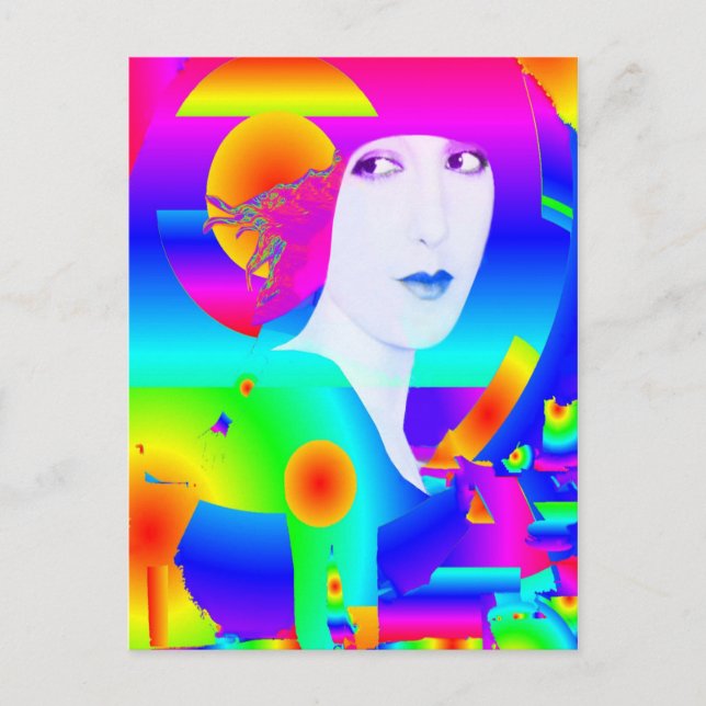 Abstract Colour Dream Postcard (Front)