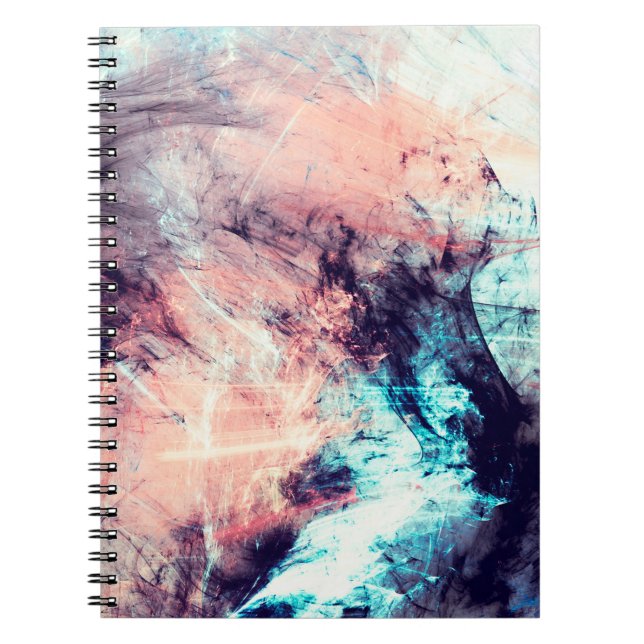 Abstract colour dynamic background with lighting e notebook (Front)