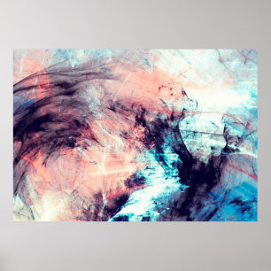 Abstract colour dynamic background with lighting e poster