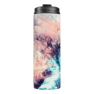 Abstract colour dynamic background with lighting e thermal tumbler