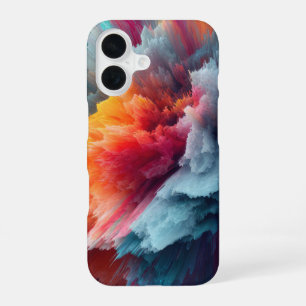 Abstract Colour Explosion Modern iPhone 16 Case