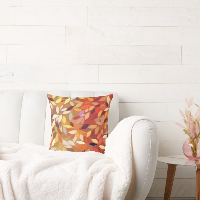 Abstract Colour Fall Leaf Cushion (Couch)