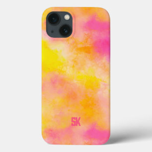 Abstract Colour Gradient Luminous Joy Personalised iPhone 13 Case