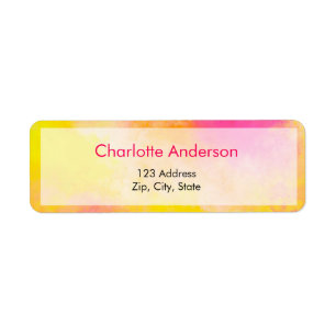 Abstract Colour Gradient Luminous Joy Return Address Label