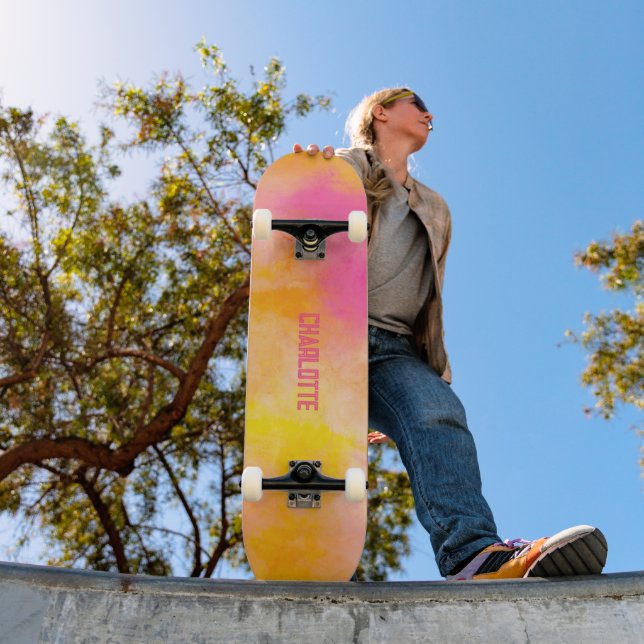 Abstract Colour Gradient Luminous Joy Skateboard (Outdoor 1)
