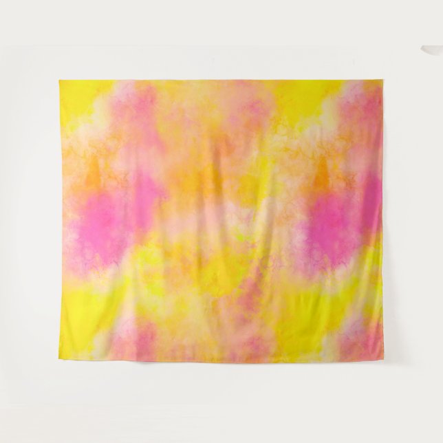 Abstract Colour Gradient Luminous Joy Tapestry (Front (Horizontal))