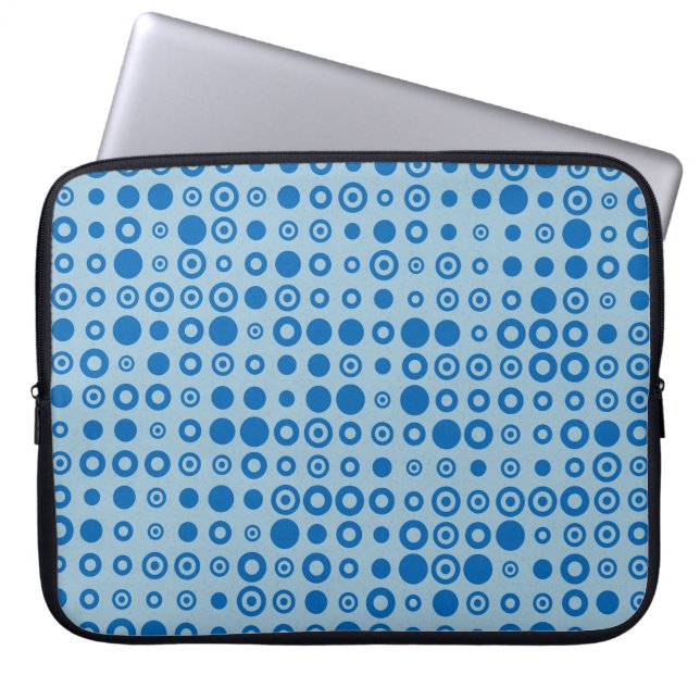 Abstract Colour Halftone Dots generative art backg Laptop Sleeve (Front)