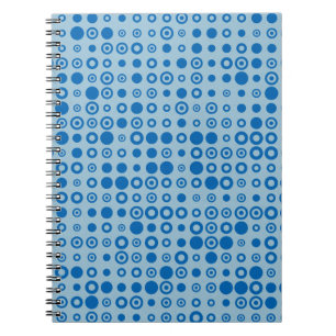 Abstract Colour Halftone Dots generative art backg Notebook