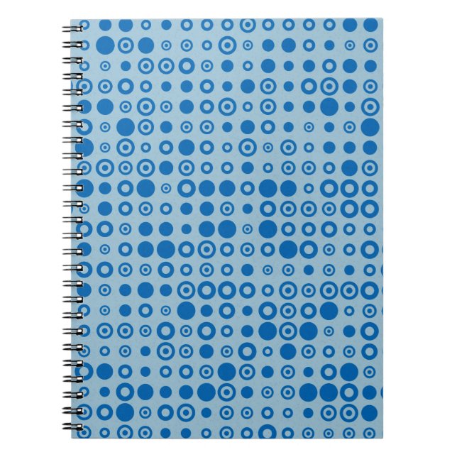 Abstract Colour Halftone Dots generative art backg Notebook (Front)