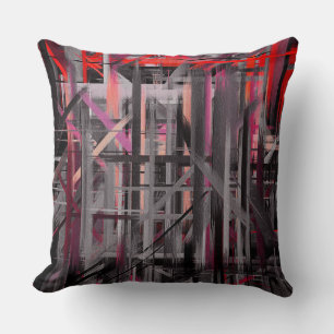 Abstract Colour Paint Brush Stroke #11 Cushion